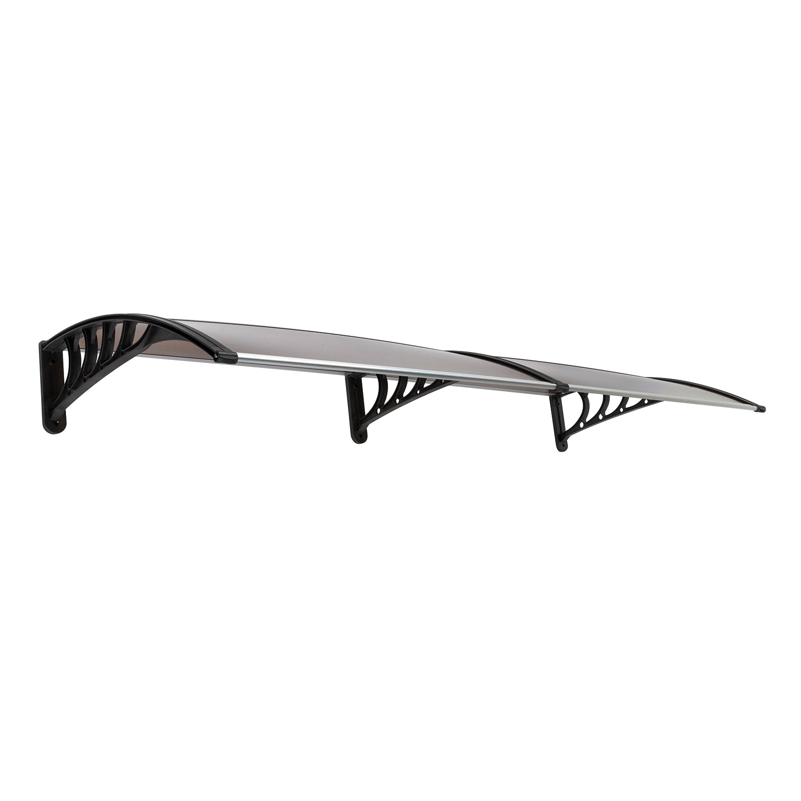 [Same Code：82632470]80*38in Household Application Door & Window Rain Cover Eaves Brown Board & Black Holder
