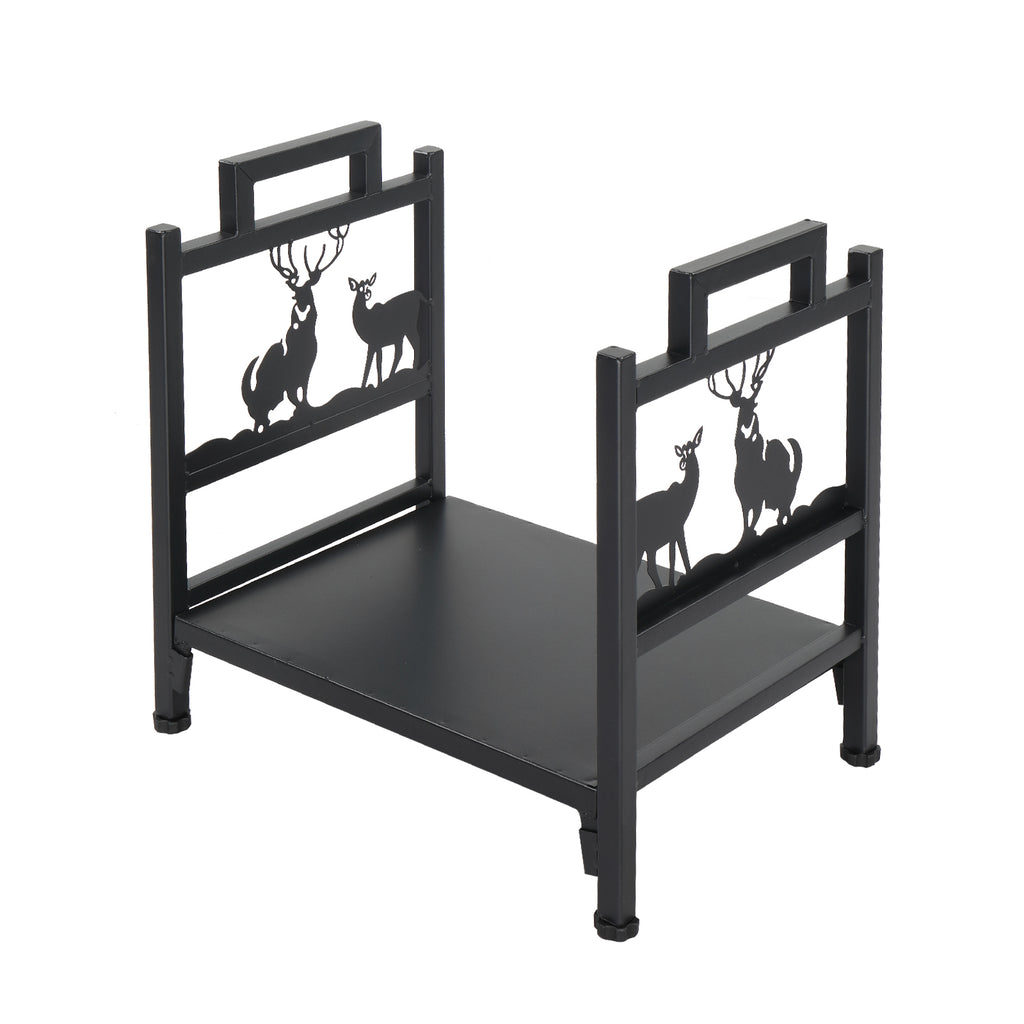 Single Layer Firewood Holder With Animal Pattern