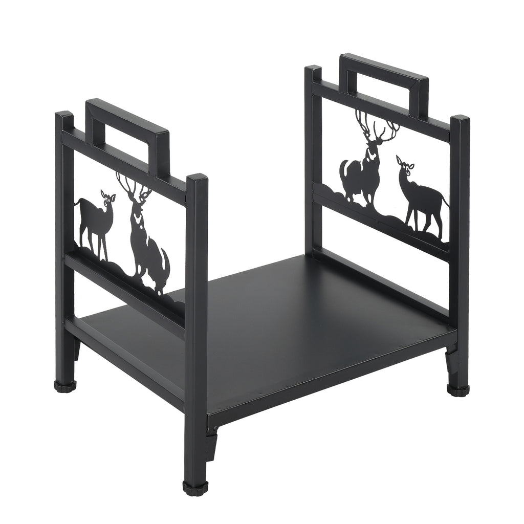 Single Layer Firewood Holder With Animal Pattern