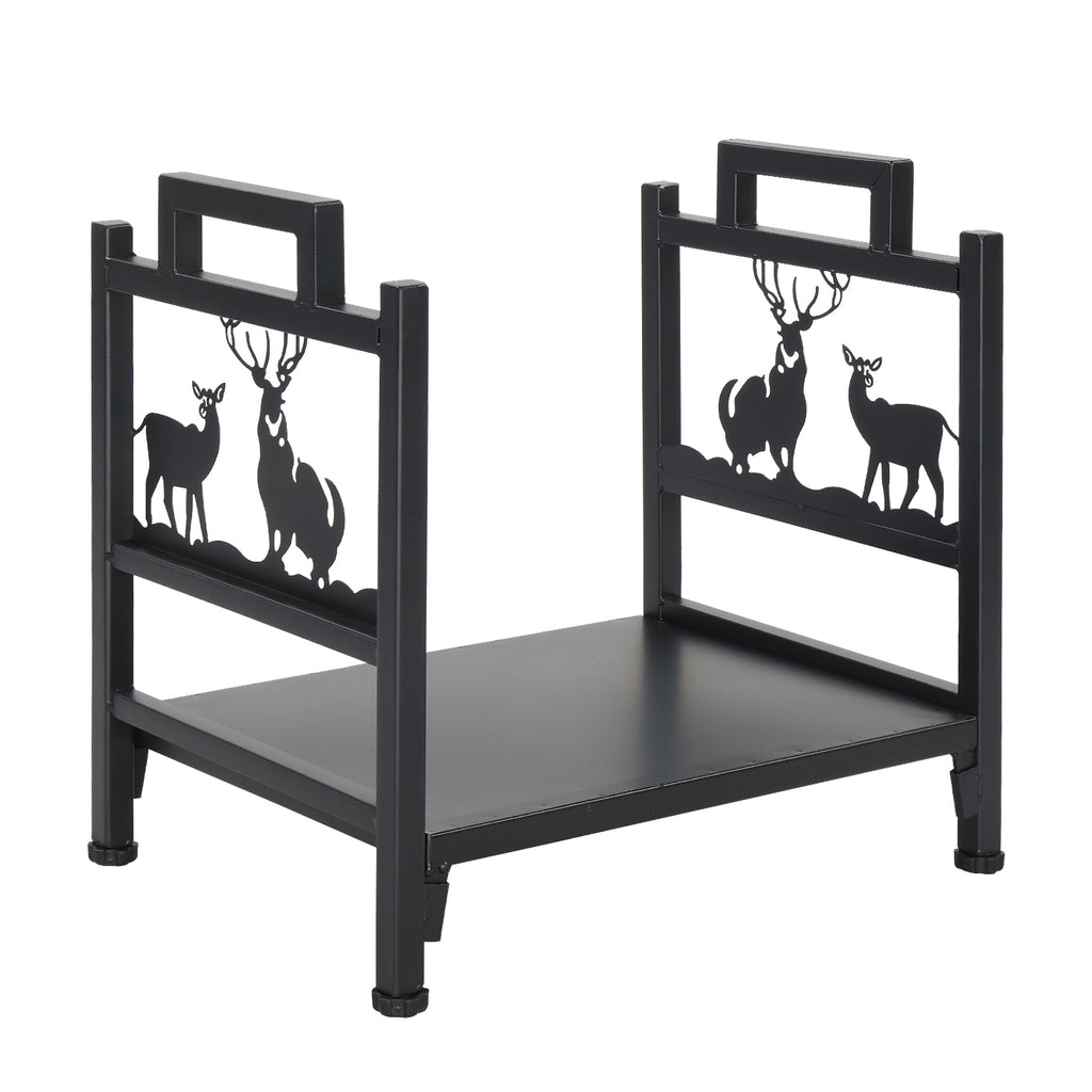 Single Layer Firewood Holder With Animal Pattern