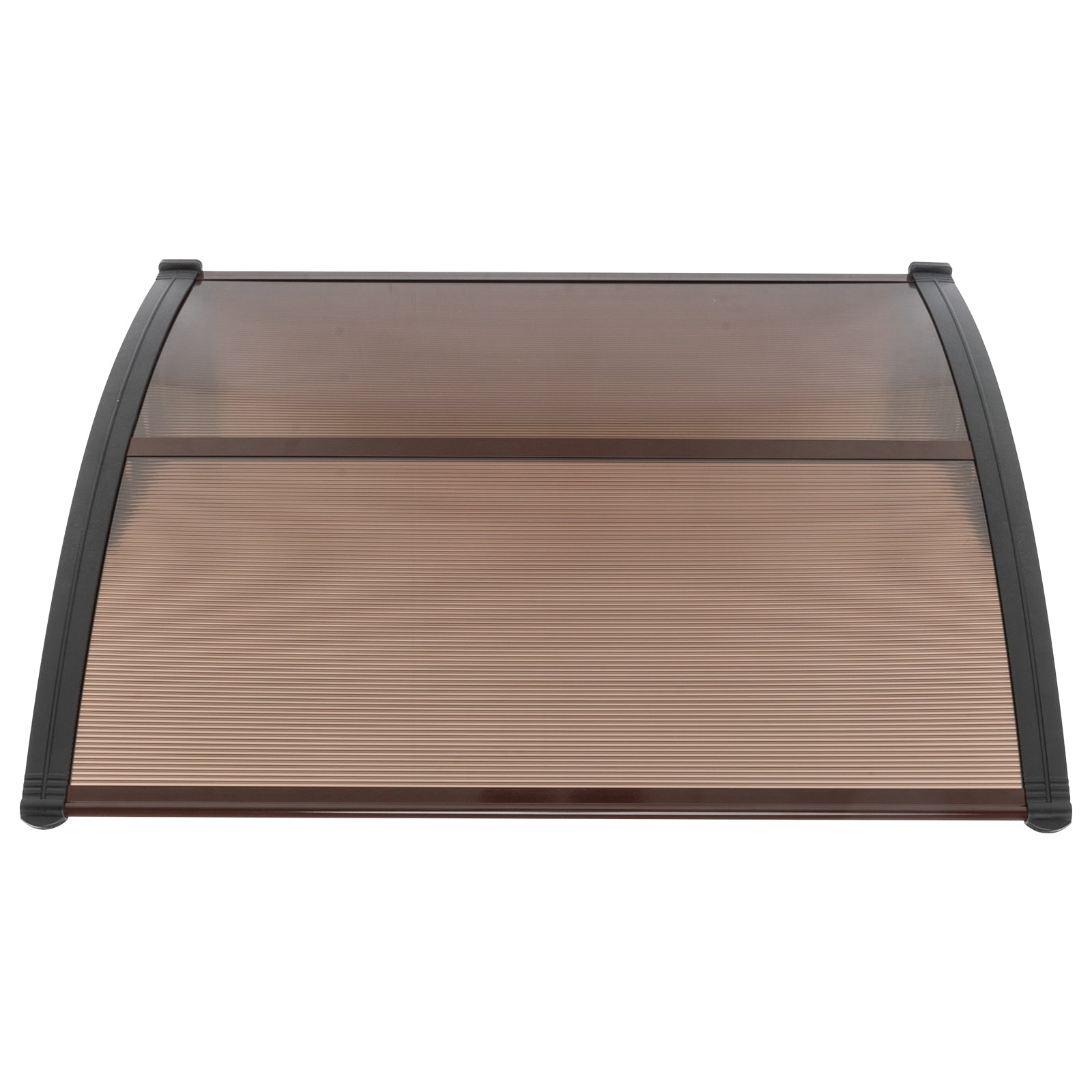 [Same Code：27655126]100 x 96cm Household Application Door & Window Rain Cover Eaves Brown Board & Black Holder