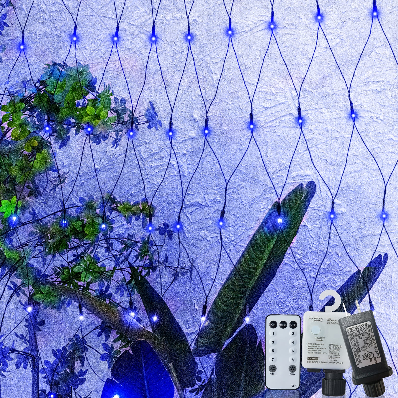 9.8*6.5FT Christmas Mesh Net Light,360 LED Net Light with 8 Modes&Remote,Connectable Net String Christmas Lights for Garden/Bushes/Indoor Outdoor/Curtain/Fairy/Wall/Party/Wedding/Xmas Tree Decorations
