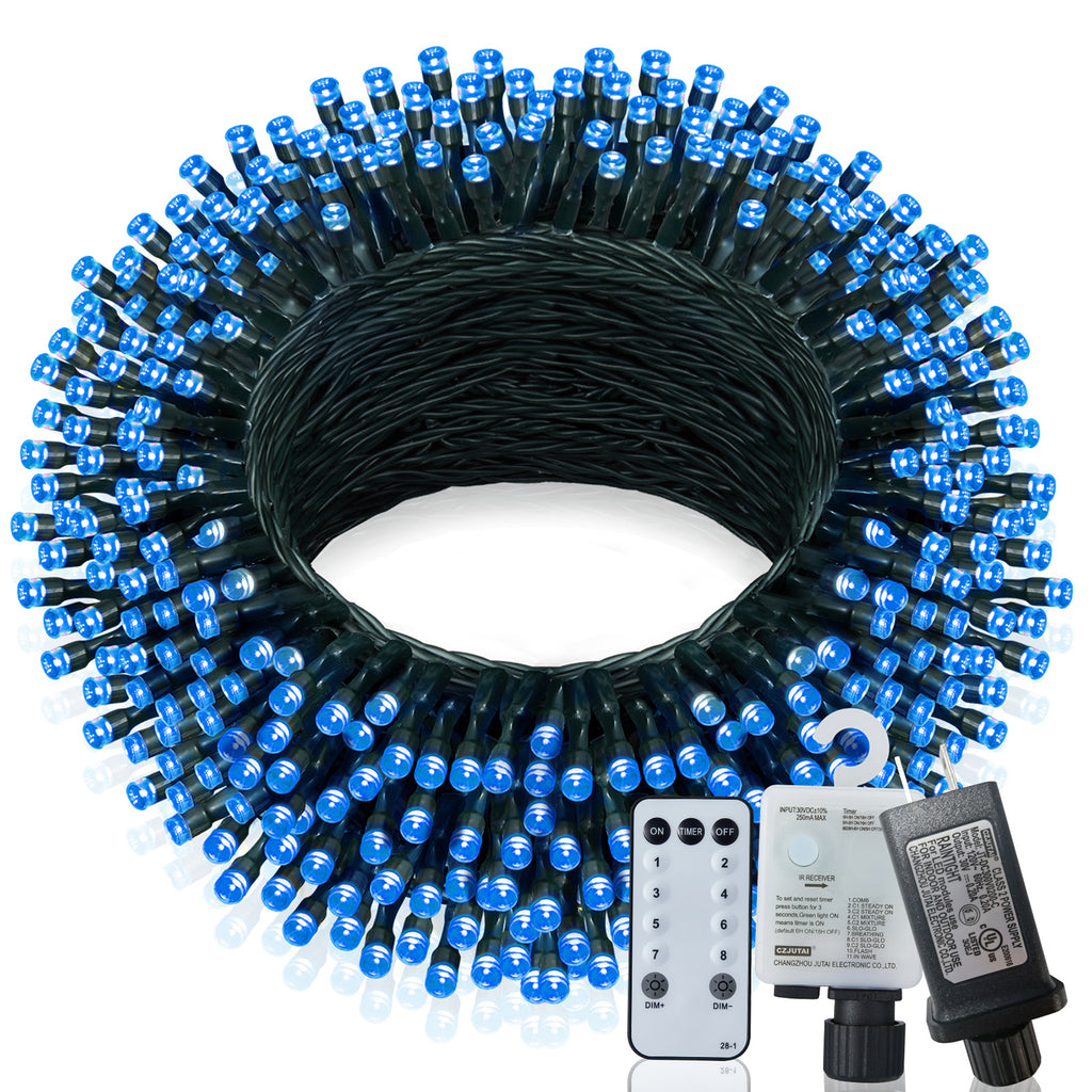 Christmas Lights Outdoor, 197 FT 580 LED Christmas Decorations Lights/Waterproof String Fairy Lights Plug in with 8 Modes and Timer Lights for Door/Yard/Party/Christmas Decor