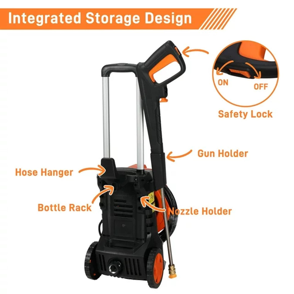 110.00V 203A 1400.00W High Pressure Cleaner Orange