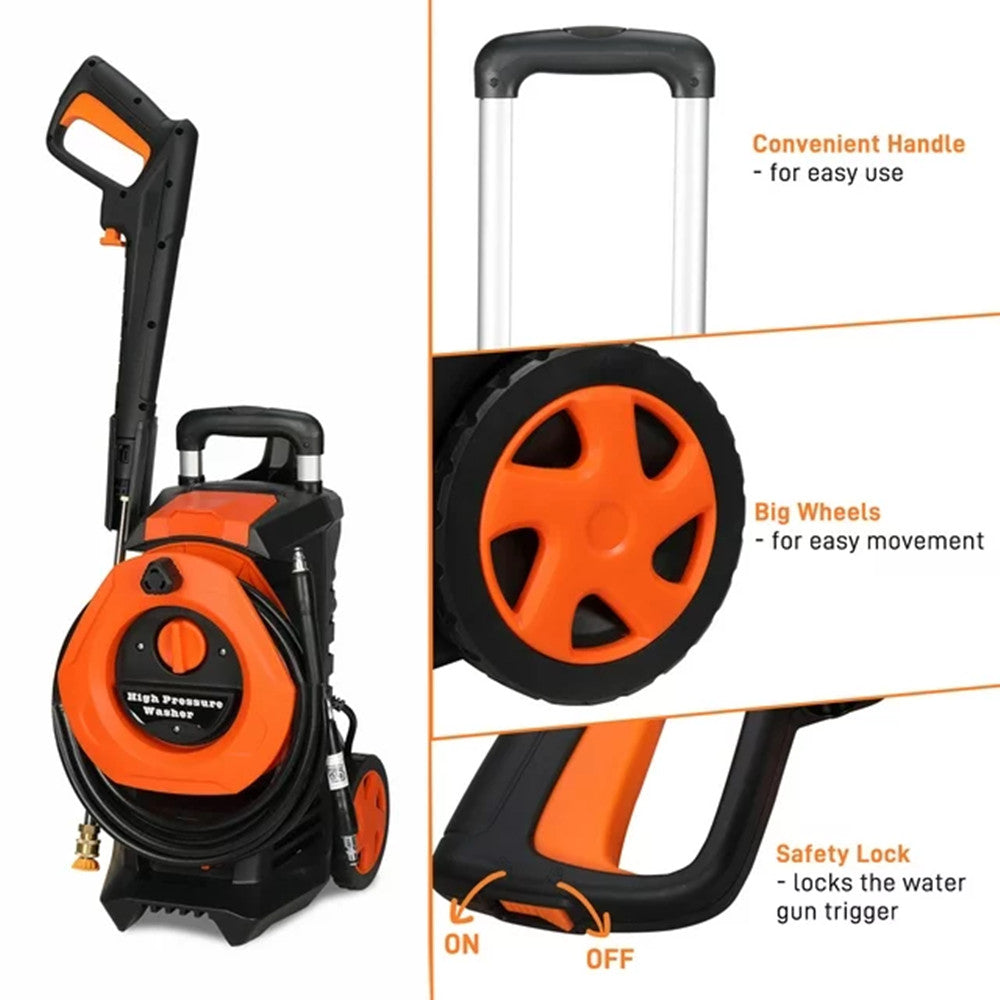110.00V 203A 1400.00W High Pressure Cleaner Orange