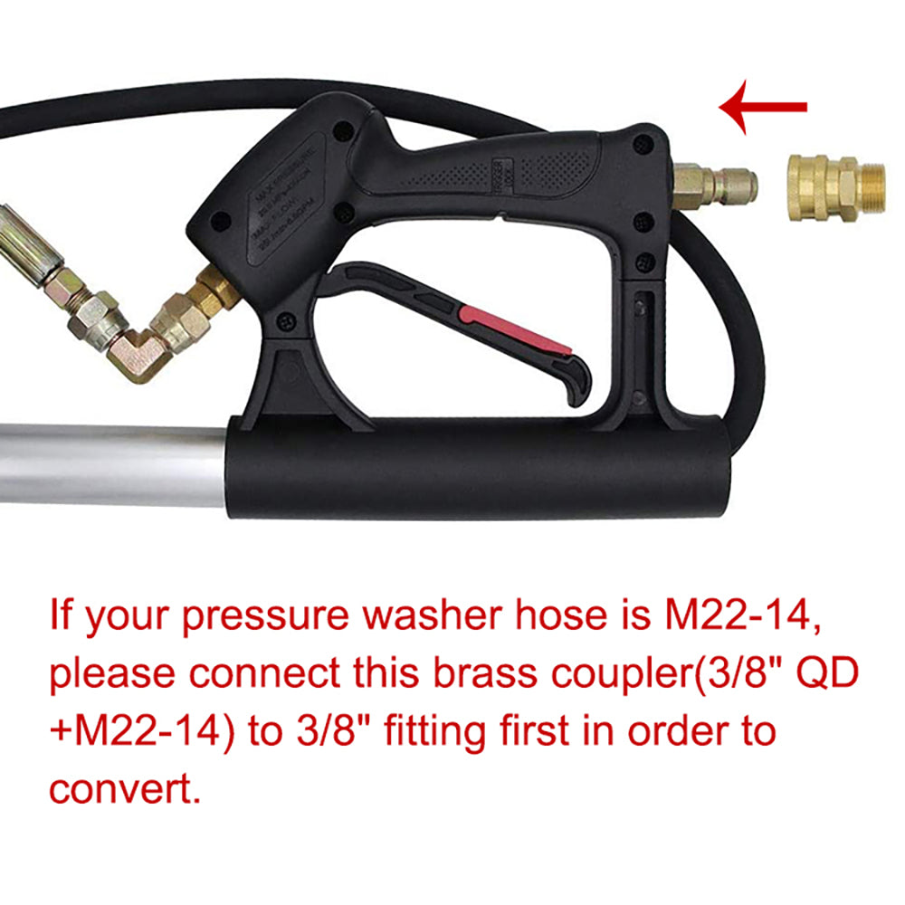 24FT high pressure washer telescopic gun