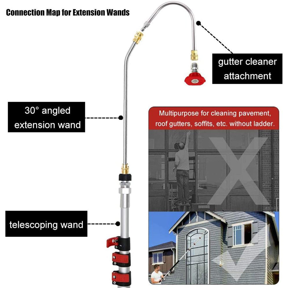 24FT high pressure washer telescopic gun