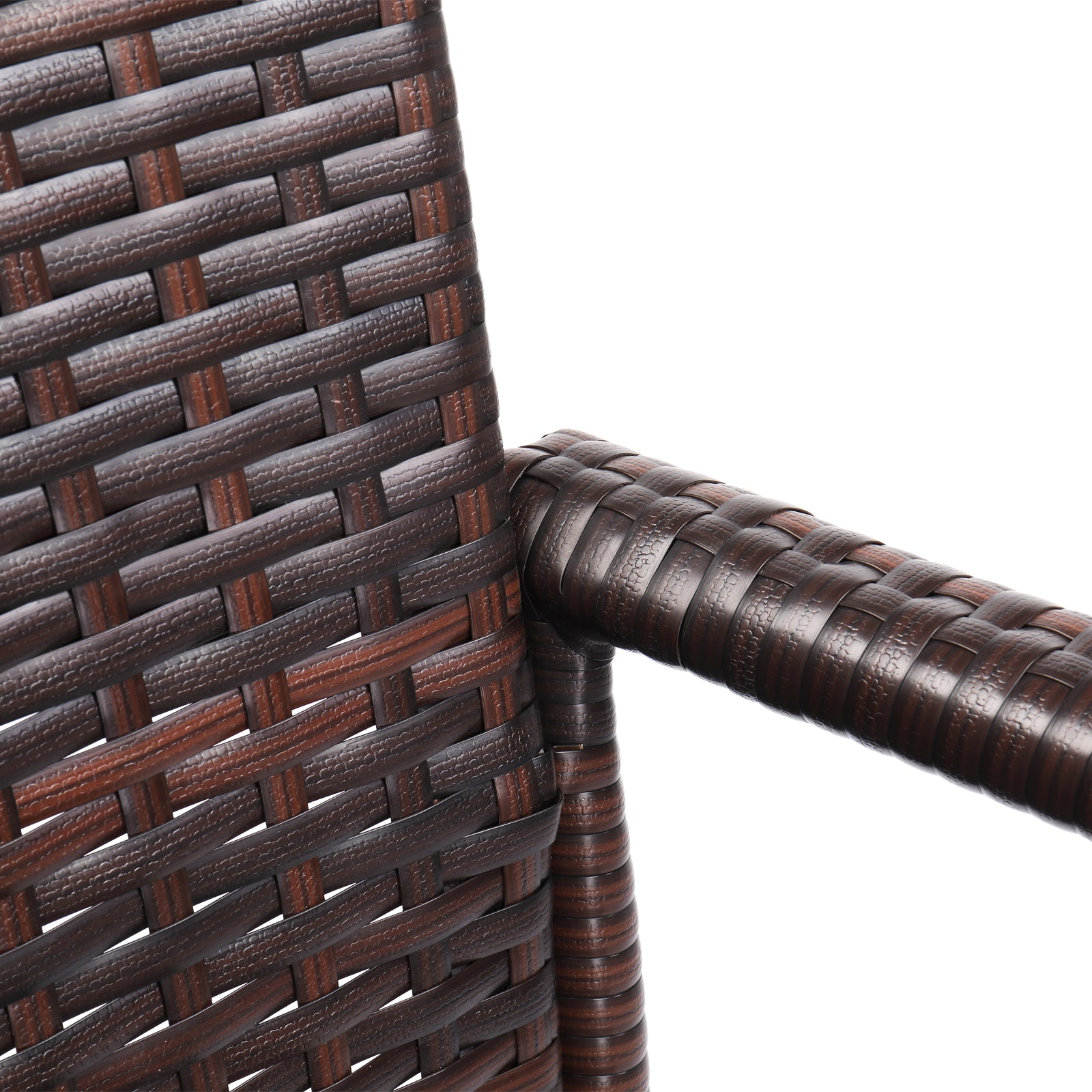 2pcs High Bar Chair Brown Gradient