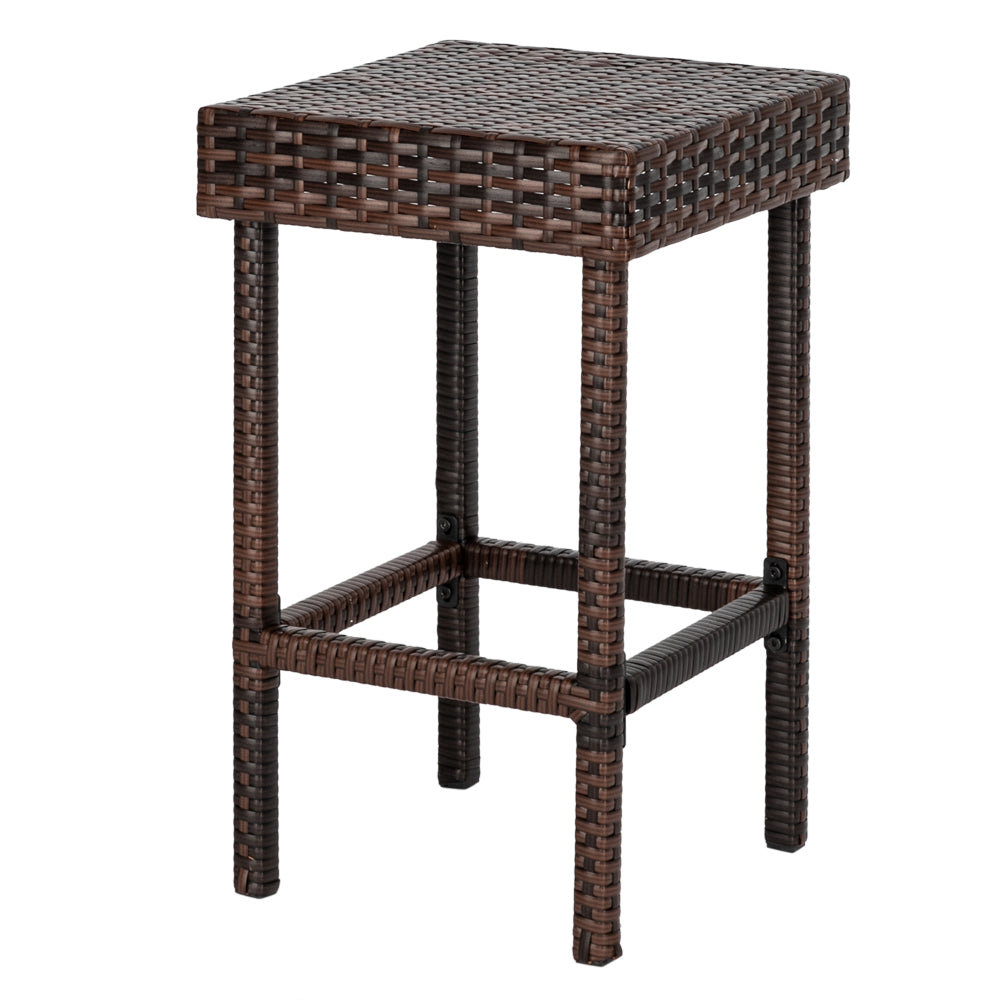 Bar Stool-Table and Chair Set of 4 Brown Gradient（Only 4 bar chairs included）