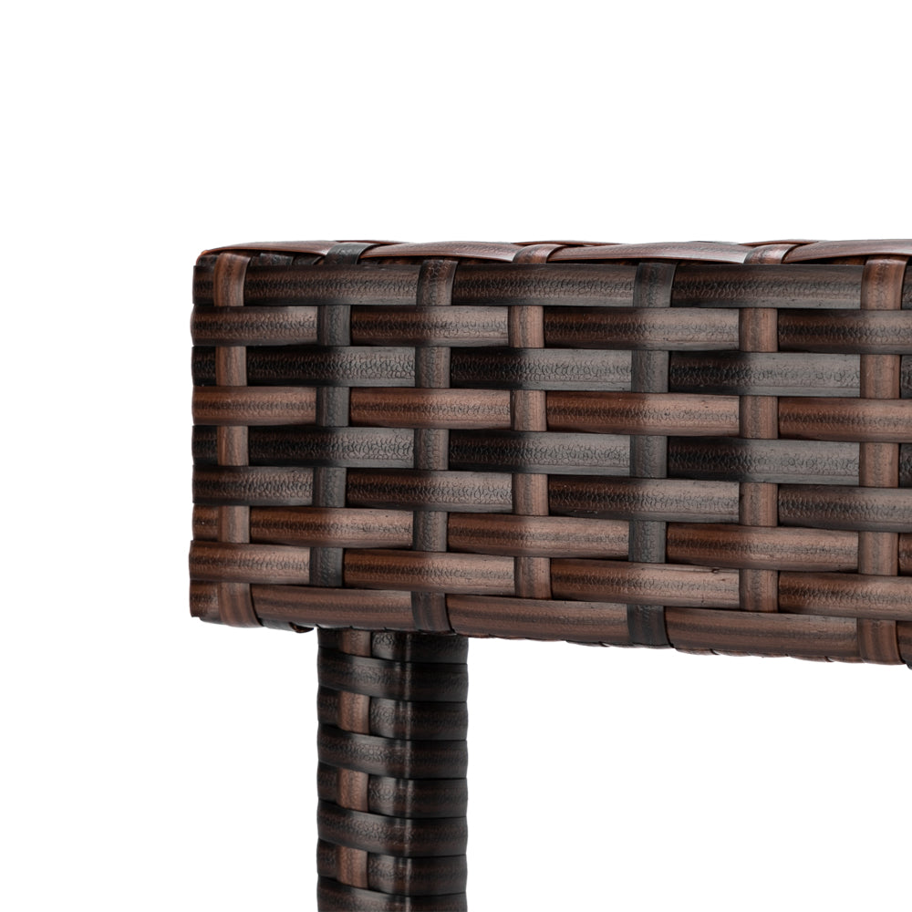 Bar Stool-Table and Chair Set of 4 Brown Gradient（Only 4 bar chairs included）