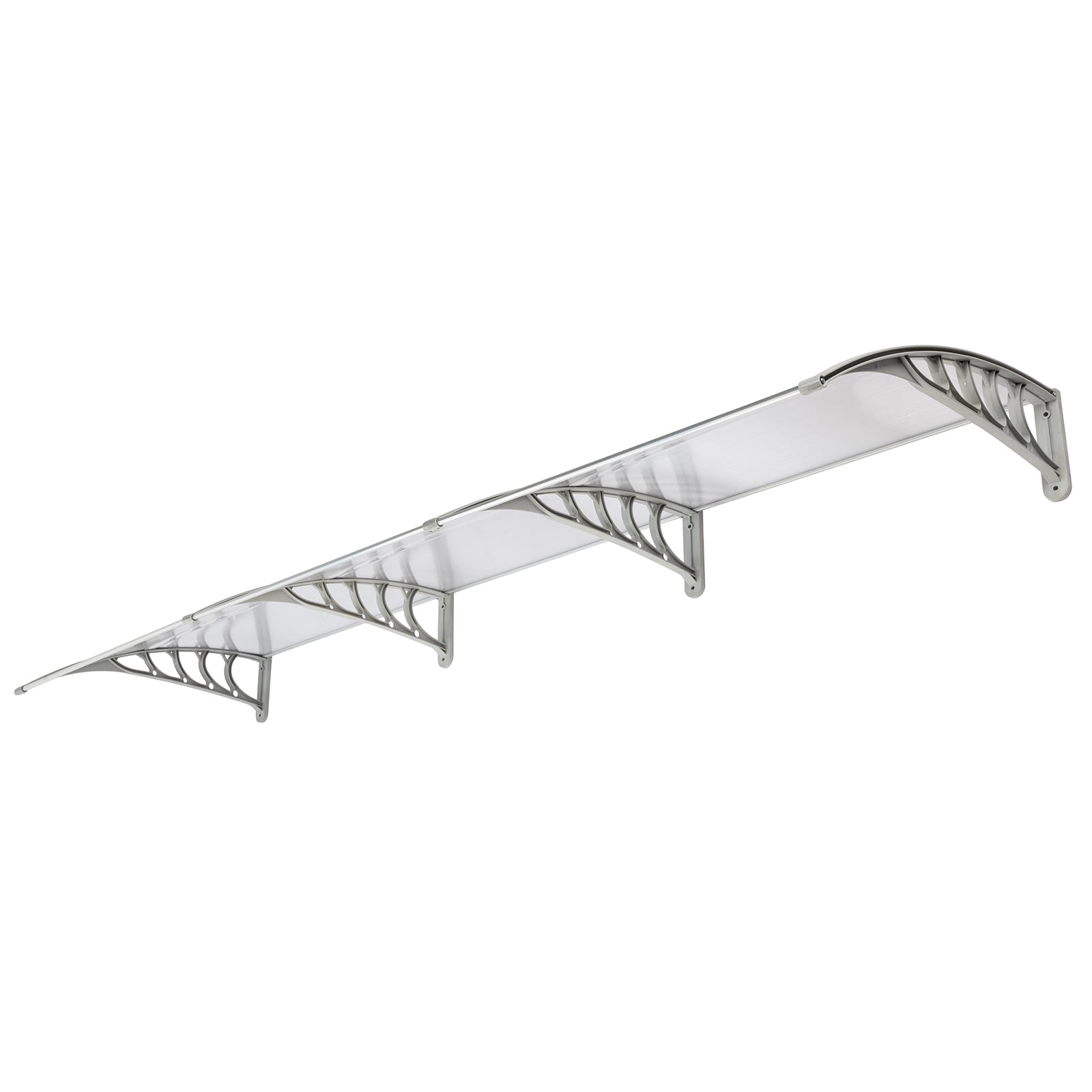 [Same Code：87756300]HT-300 x 100 Household Application Door & Window Rain Cover Eaves Transparent Board & Gray Holder