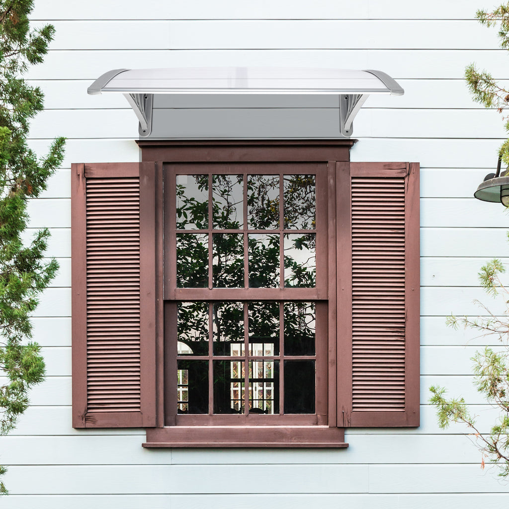 [Same Code：84275143]HT-100 x 96cm Household Application Door & Window Rain Cover Eaves Gray Holder