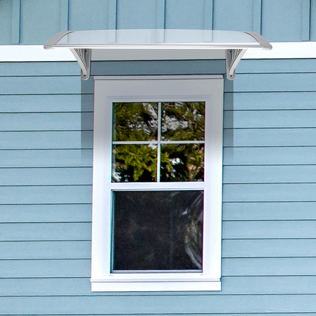 [Same Code：84275143]HT-100 x 96cm Household Application Door & Window Rain Cover Eaves Gray Holder