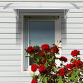[Same Code：31072821]HT-100 x 80 Household Application Door & Window Rain Cover Eaves Canopy White & Gray Bracket