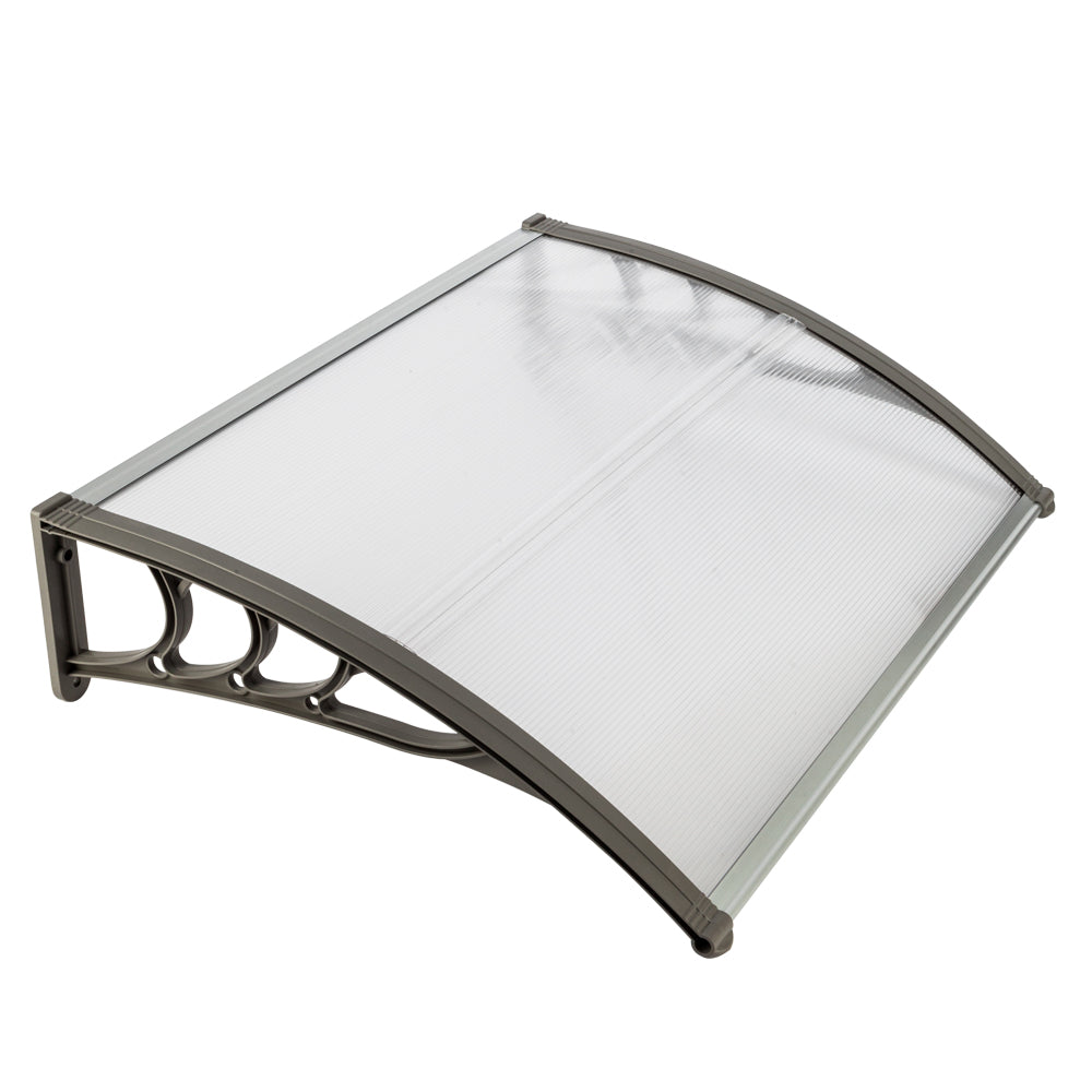 [Same Code：31072821]HT-100 x 80 Household Application Door & Window Rain Cover Eaves Canopy White & Gray Bracket