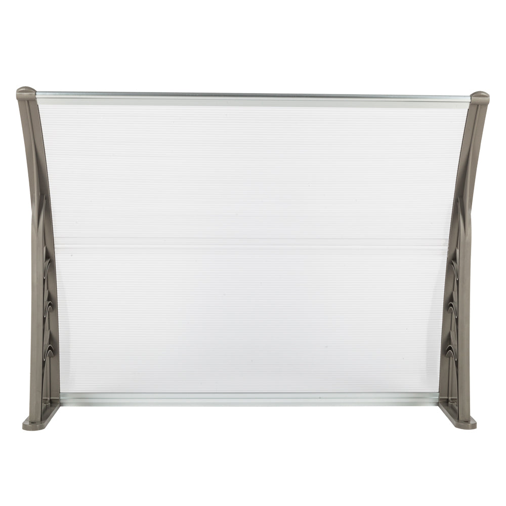 [Same Code：31072821]HT-100 x 80 Household Application Door & Window Rain Cover Eaves Canopy White & Gray Bracket