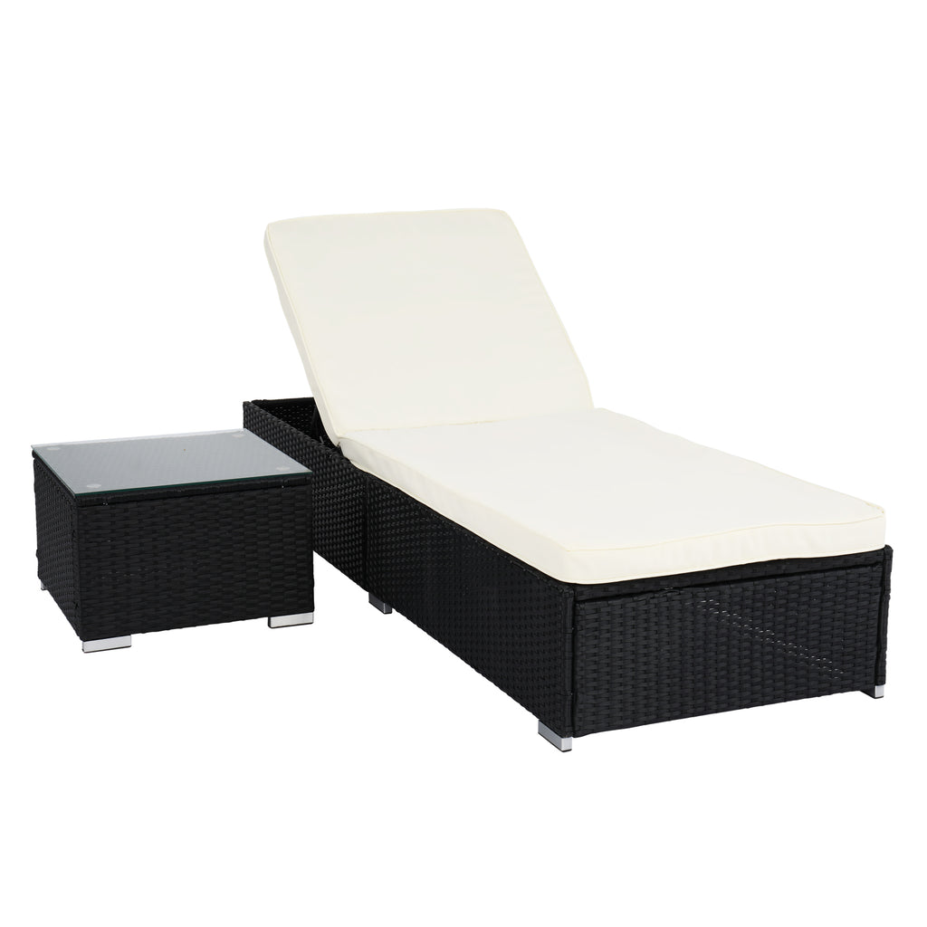 Three-Piece Flat Bed Black Four-Wire