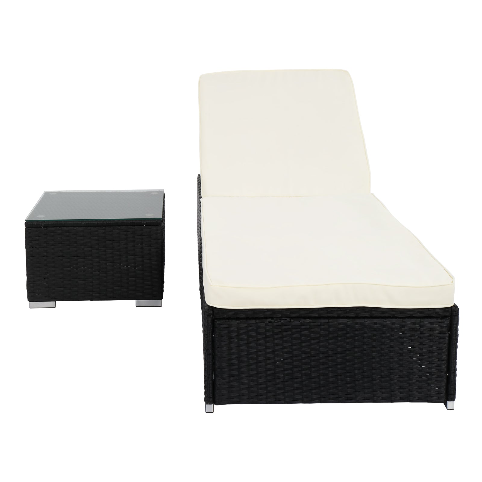 Three-Piece Flat Bed Black Four-Wire