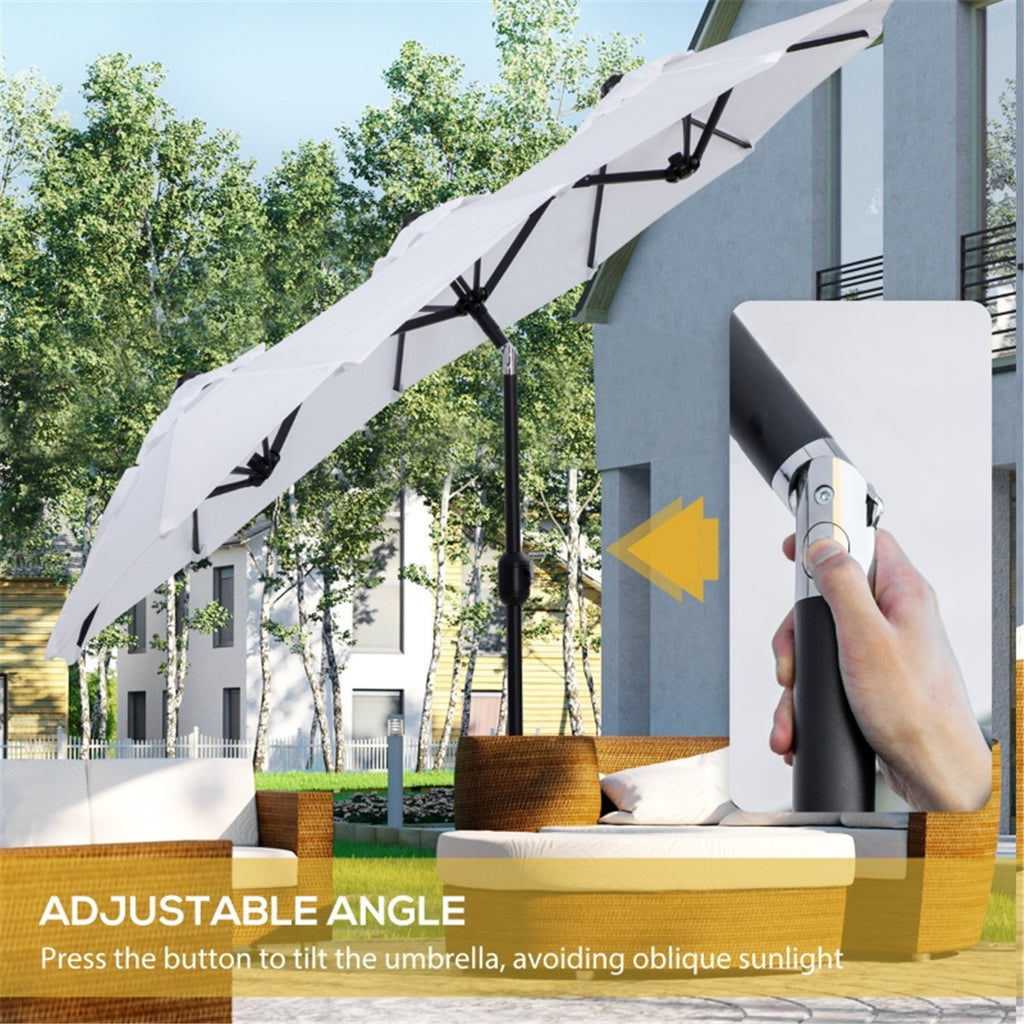 Outdoor beach umbrella /Double-sided Umbrella  ( Amazon Shipping)（Prohibited by WalMart）