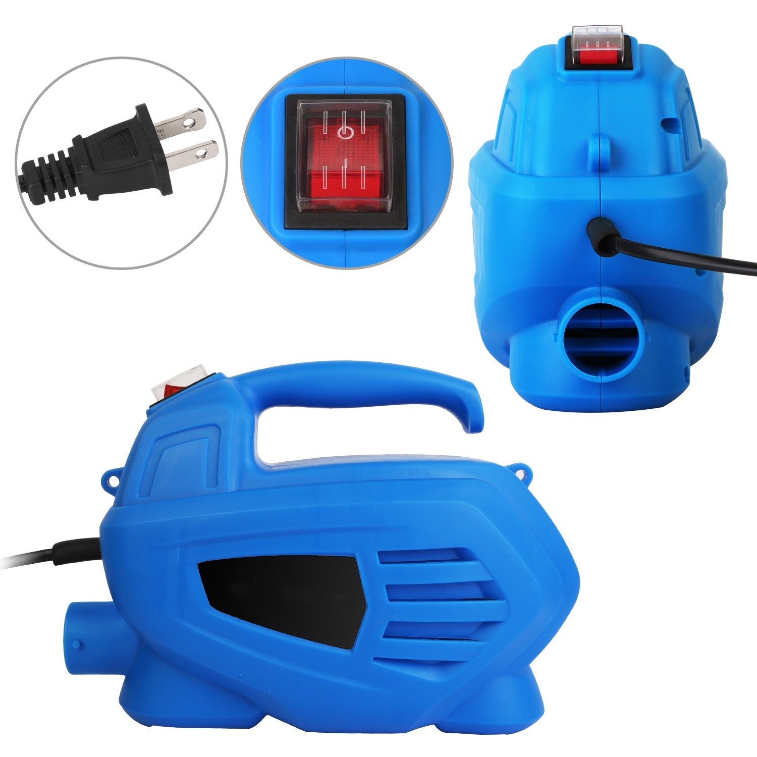 800ML Paint Spray Painter 650W Paint Sprayer Machine 800ML/Min Output HVLP Oil Primer Water Sprayer w/ 3 Spraying Patterns Motor Strap Detachable Container