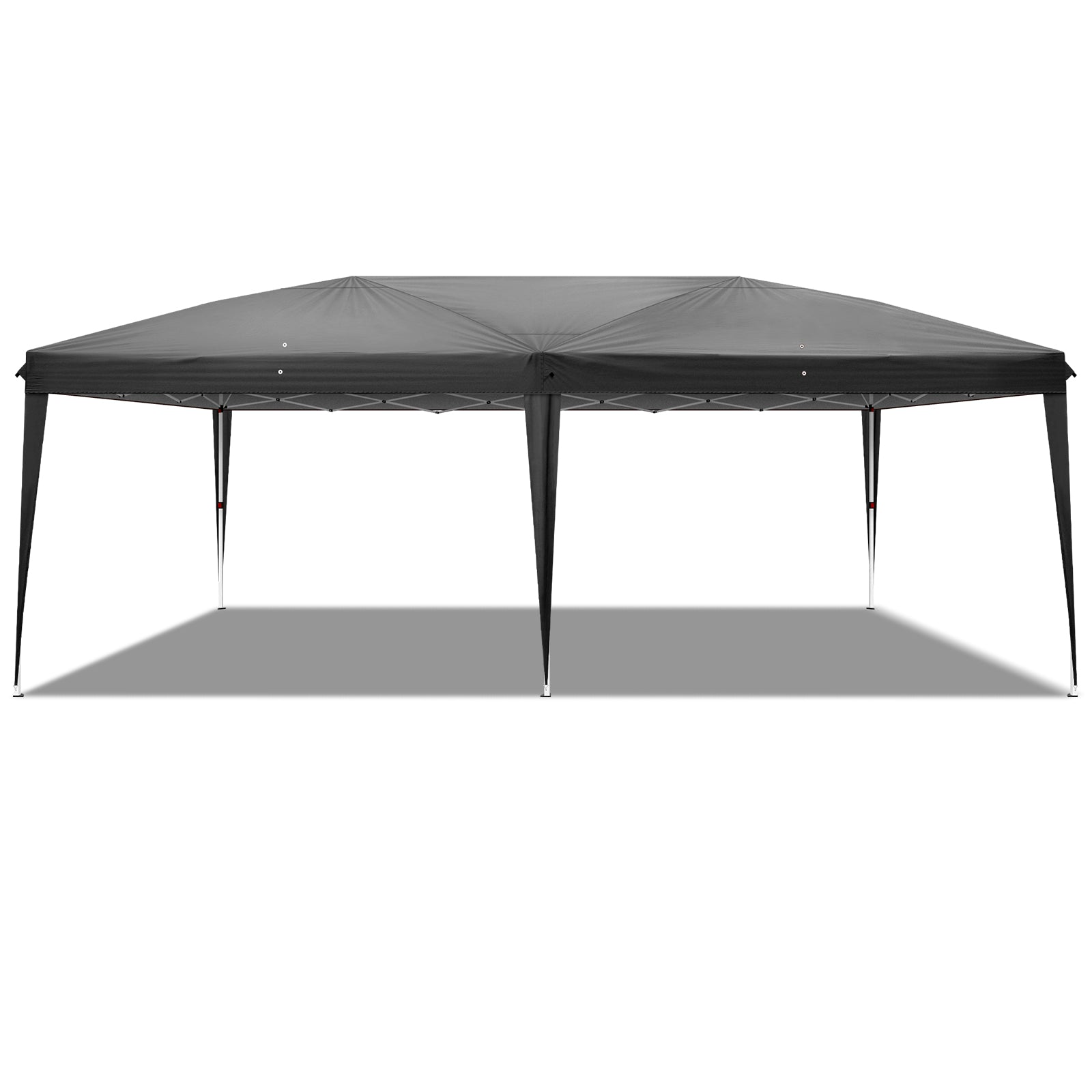 3 x 6m Four Windows Practical Waterproof Folding Tent Black