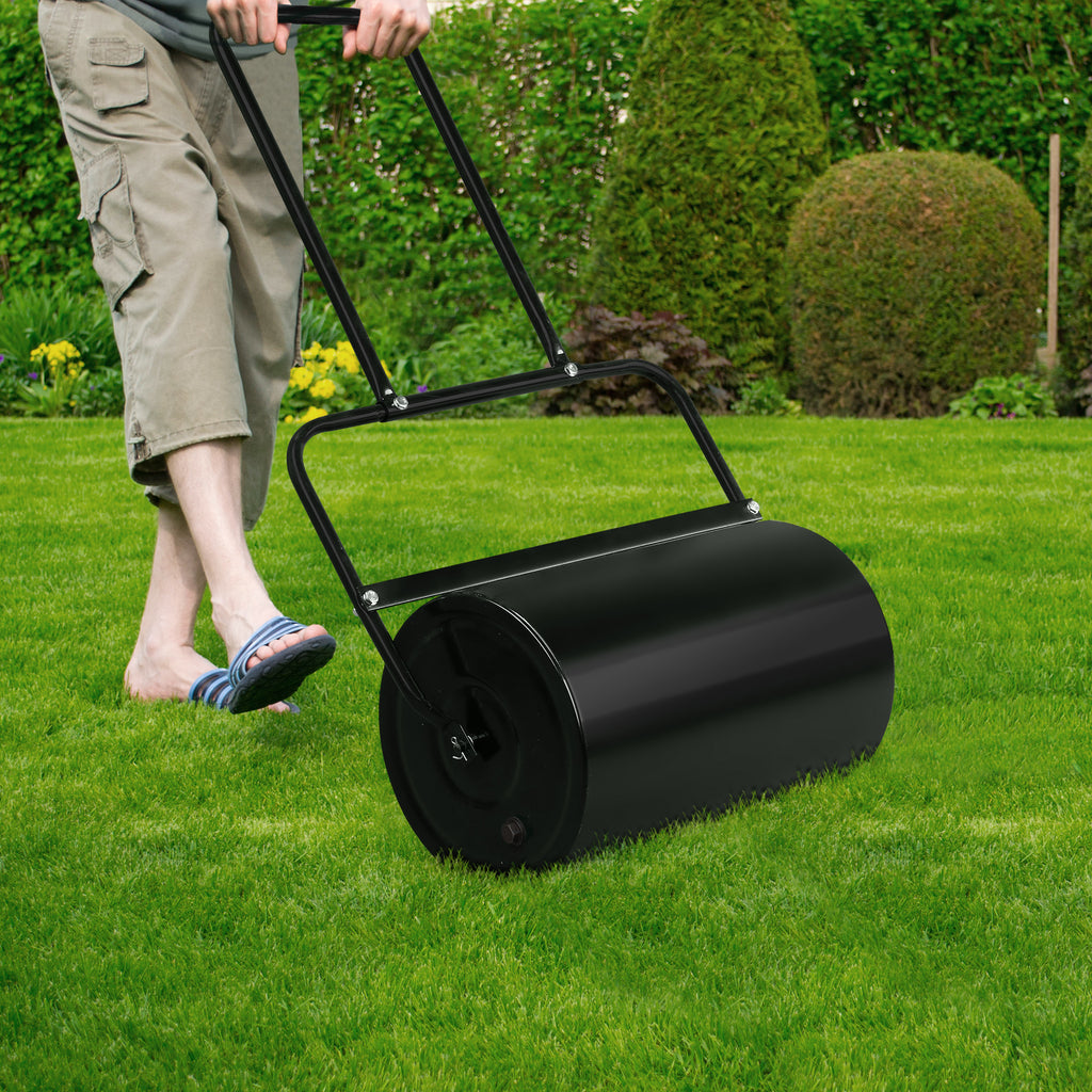 19.5in  Lawn Roller Iron Cylindrical Black (same as 67823001)