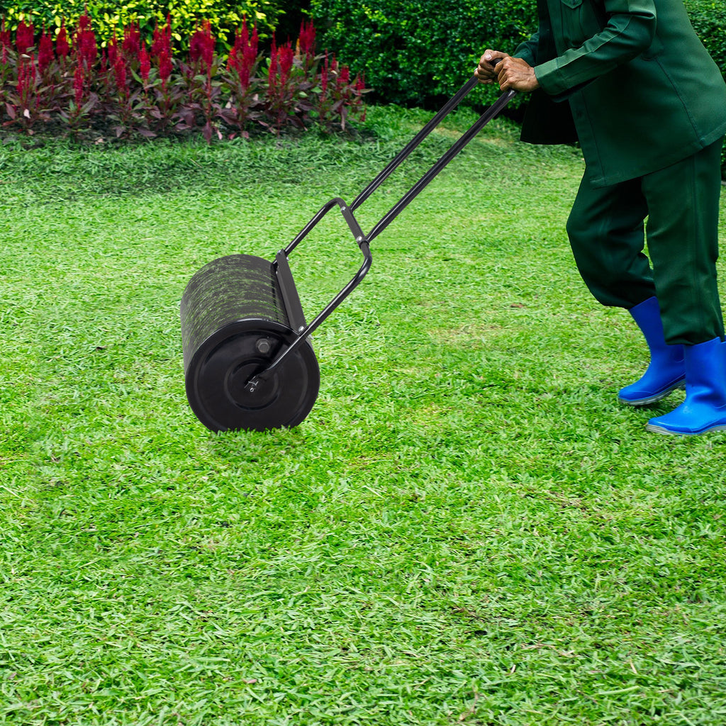 19.5in  Lawn Roller Iron Cylindrical Black (same as 67823001)