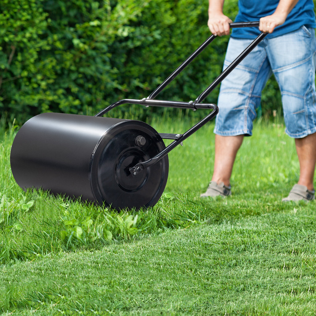 19.5in  Lawn Roller Iron Cylindrical Black (same as 67823001)