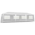 10'x30' Outdoor Party Tent with 8 Removable Sidewalls, Waterproof Canopy Patio Wedding Gazebo, White