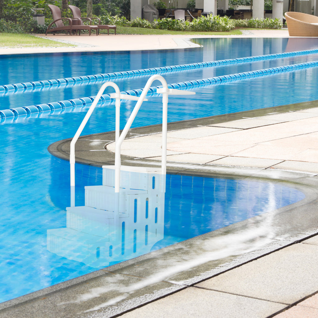 【Replace 92690295】85*68*198cm PE Swimming Pool Escalator White