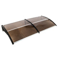 [Same Code：41643121]HT-200 x 100 Household Application Door & Window Rain Cover Eaves Brown Board & Black Holder