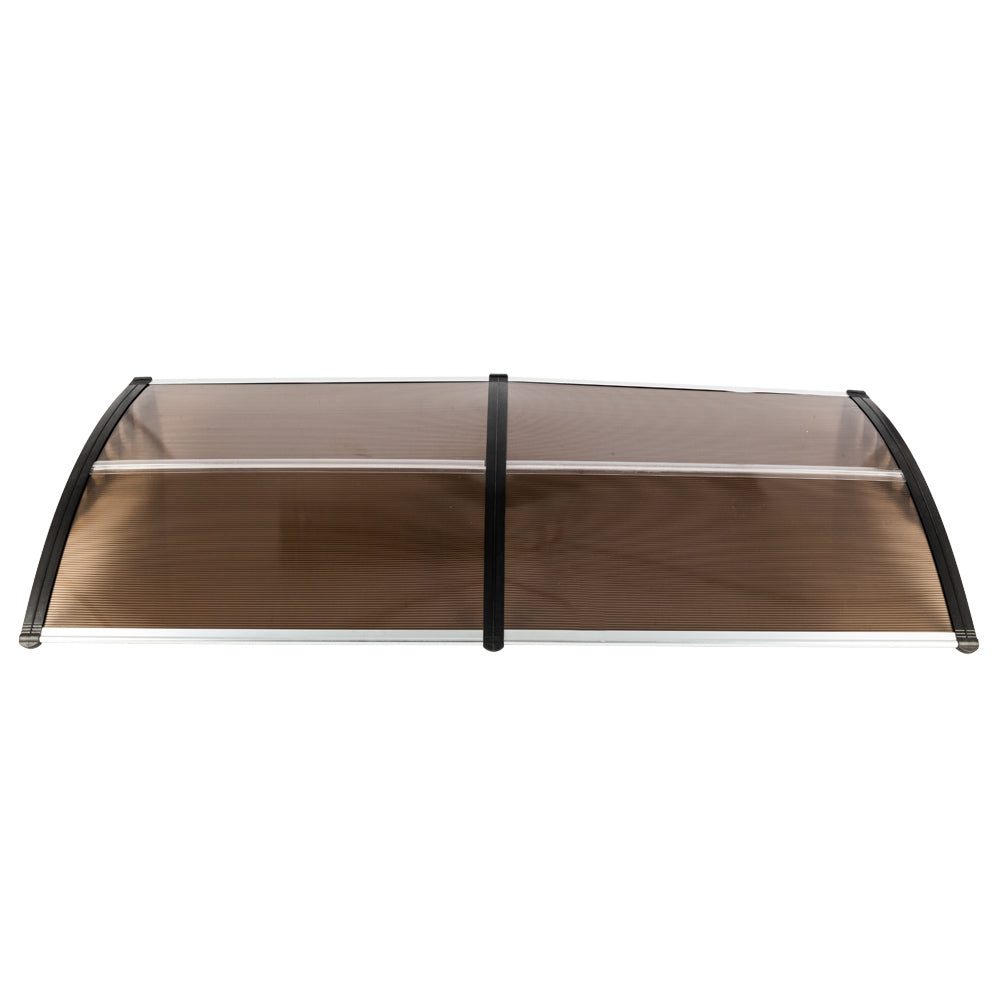 [Same Code：41643121]HT-200 x 100 Household Application Door & Window Rain Cover Eaves Brown Board & Black Holder