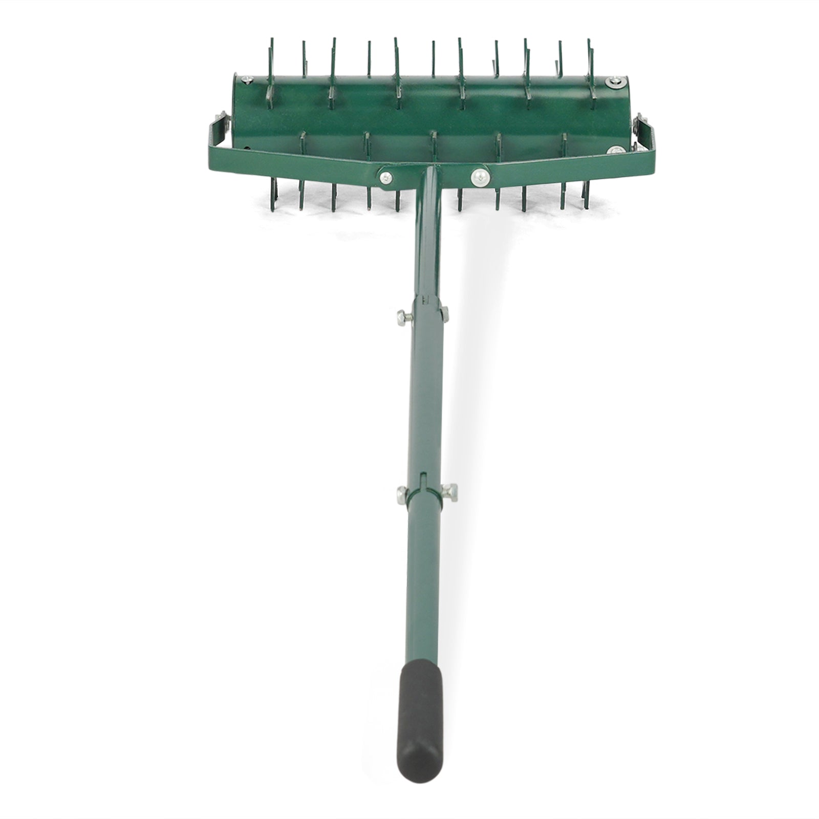 18in Lawn Aerator, Heavy Duty Rolling Aerator Lawn Tool, Manual Lawn Aerator Yard Aerator