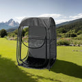 Portable Pop Up Sports Tent, Ideal Shelter for Outdoor Sports Events, Fishing and Camping, Protection from Cold Wind and Rain, Black -Does not support self pick up