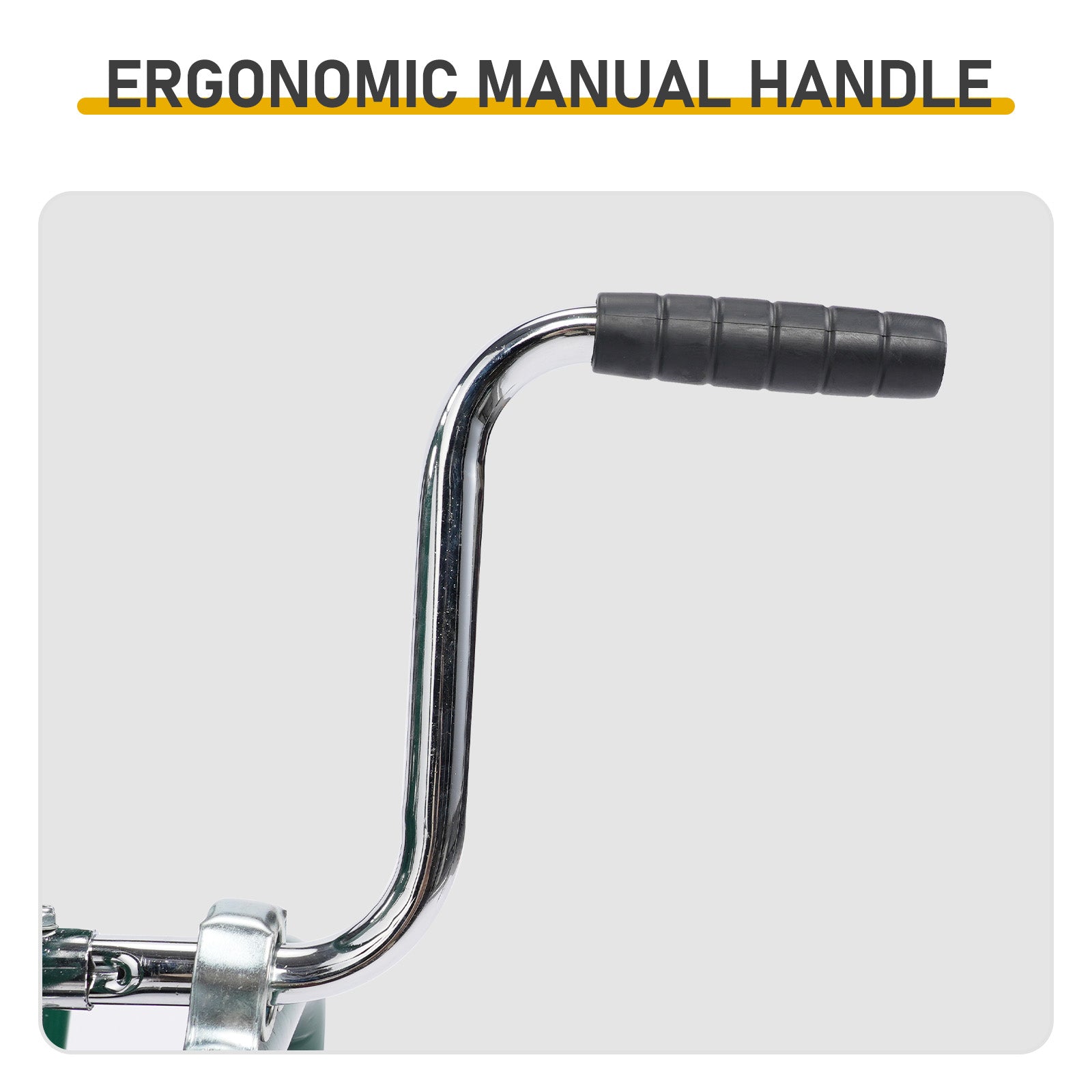 [Same Code：04822659]Iron Four-Wheel Pipe Truck Dark Green [Not an inflatable tire]