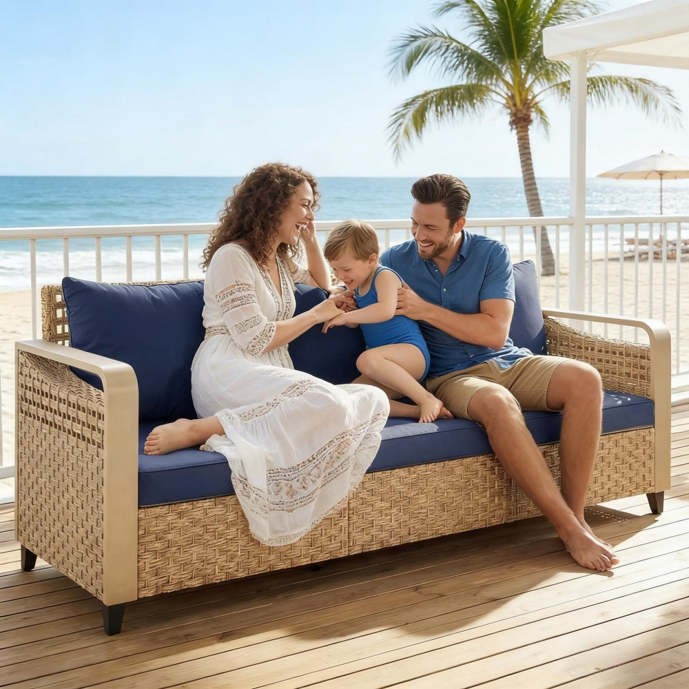 Rattan Wicker Sofa
