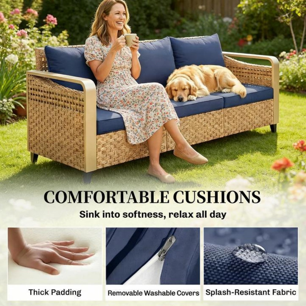 Rattan Wicker Sofa