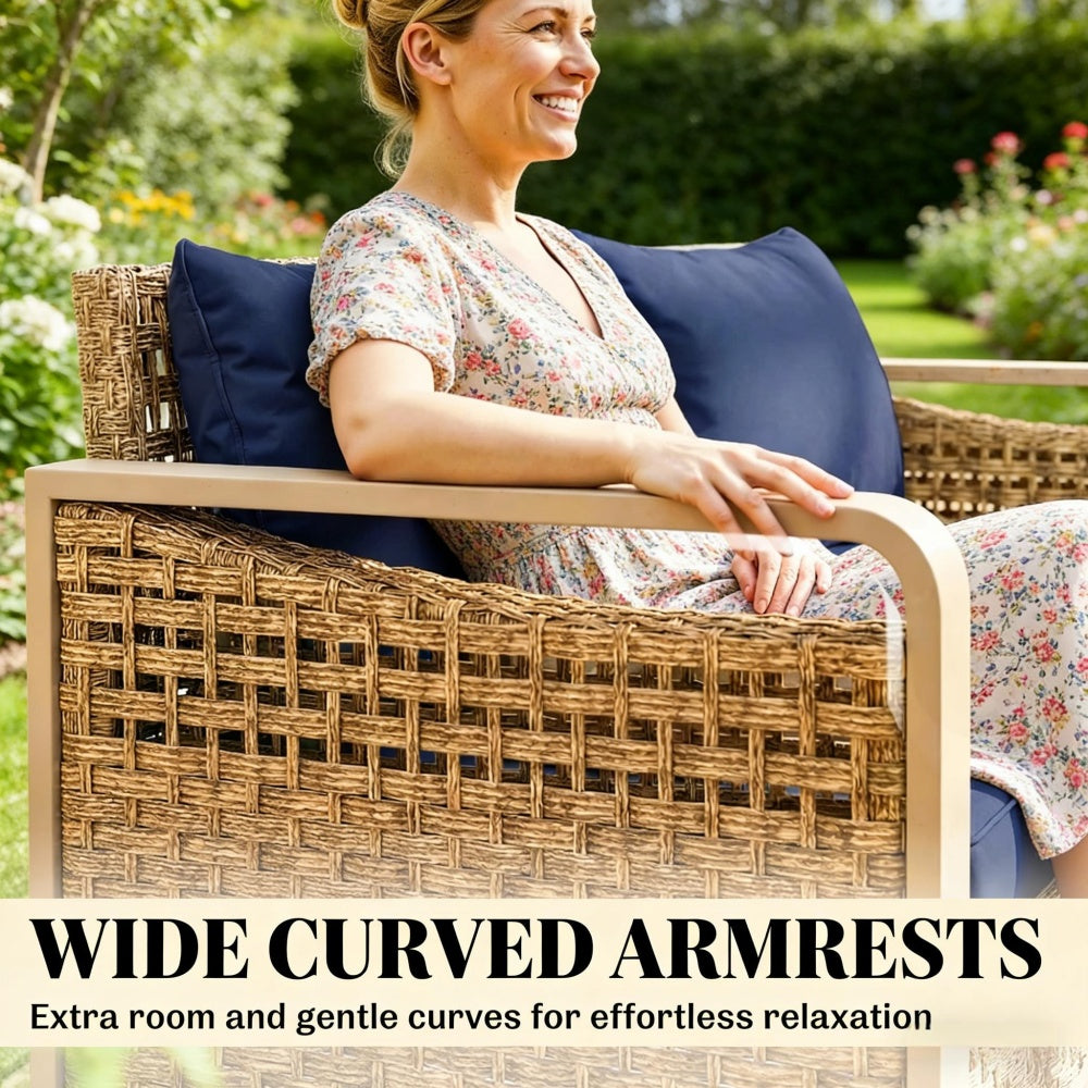 Rattan Wicker Sofa