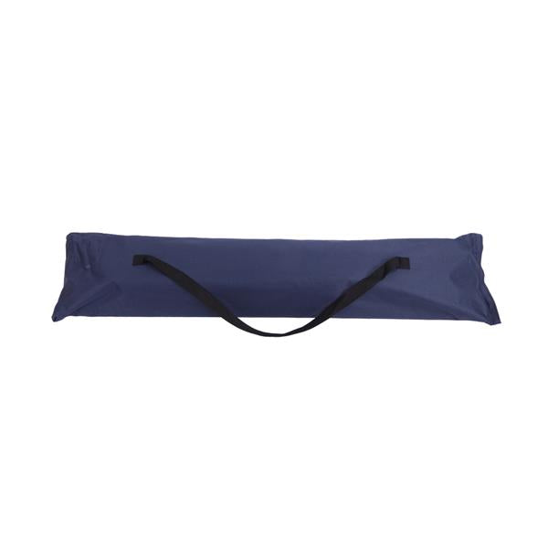 Oxford Cloth Hardwood With Cup Holder Wooden Stick Perforated 100kg Seaside Courtyard Oxford Cloth Hanging Chair   Blue