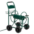 [Same Code：04822659]Iron Four-Wheel Pipe Truck Dark Green [Not an inflatable tire]