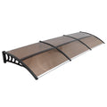 [Same Code：04553002]HT-300 x 100 Household Application Door & Window Rain Cover Eaves Brown Board & Black Holder