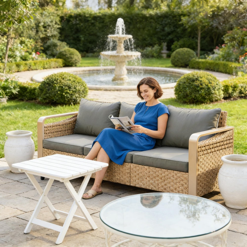 Rattan Wicker Sofa