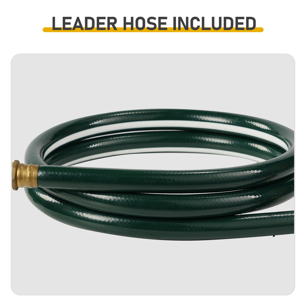 [Same Code：04822659]Iron Four-Wheel Pipe Truck Dark Green [Not an inflatable tire]