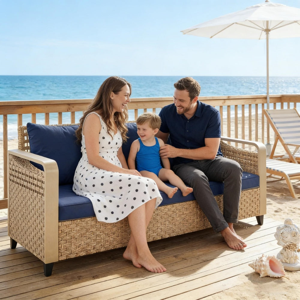 Rattan Wicker Sofa