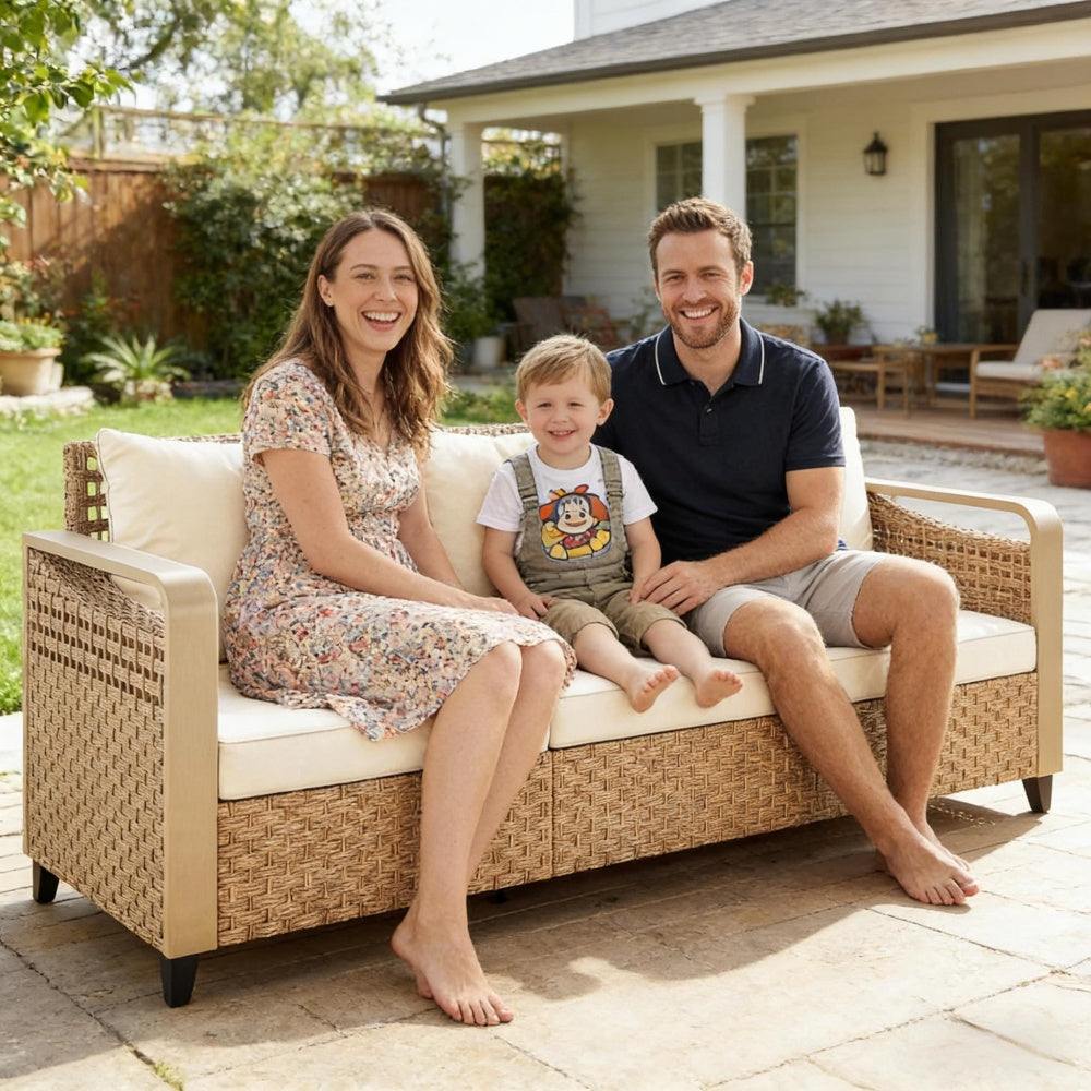 Rattan Wicker Sofa