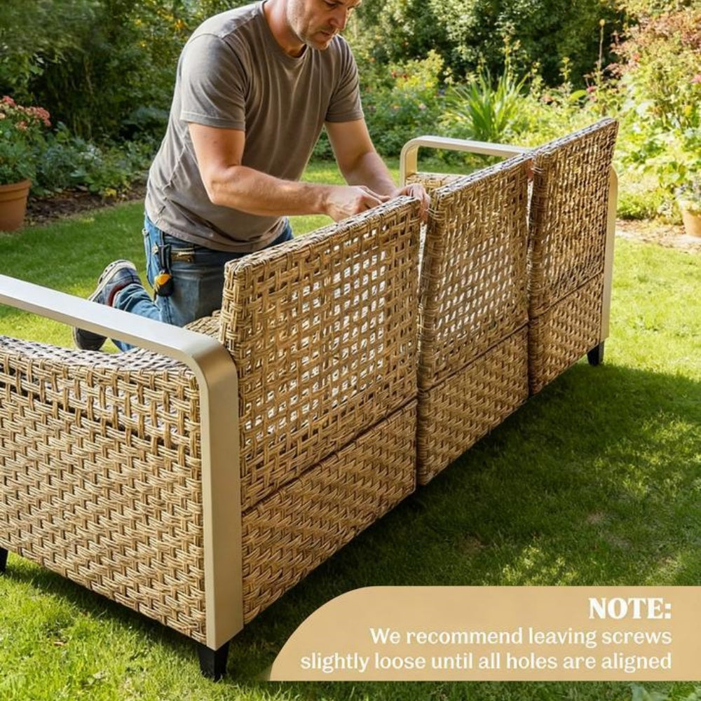 Rattan Wicker Sofa